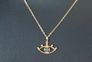 Eye Necklace - Yellow Gold